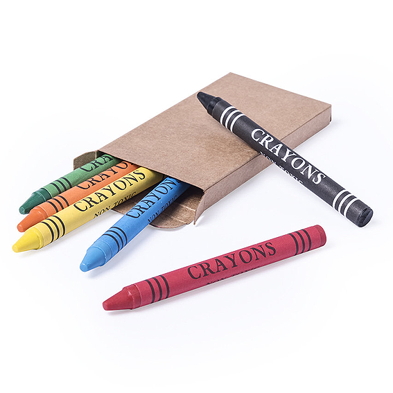 Crayons de couleur publicitaires personnalisés goodie Crayons couleur personnalisables