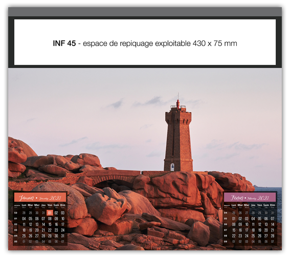 Calendriers publicitaires personnalisés