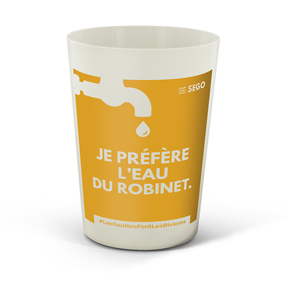 Verre publicitaire personnalisable