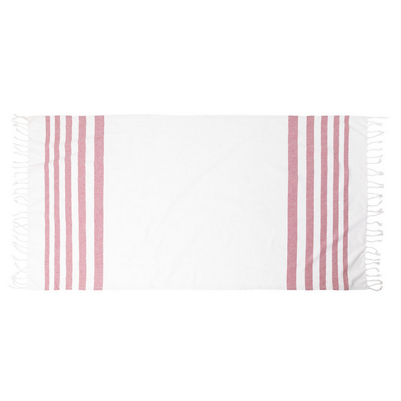 Fouta en coton personnalisée publicitaire Serviette de plage type fouta personnalisable