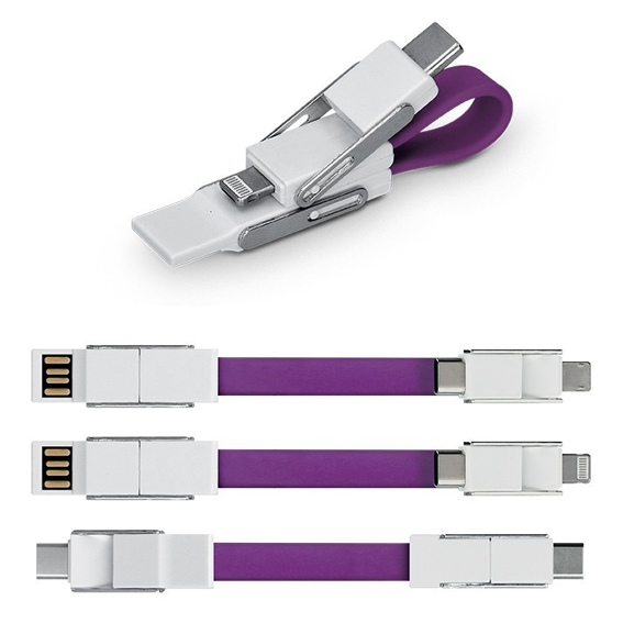 Lanyard câble multi-embouts personnalisable - BCL Concept