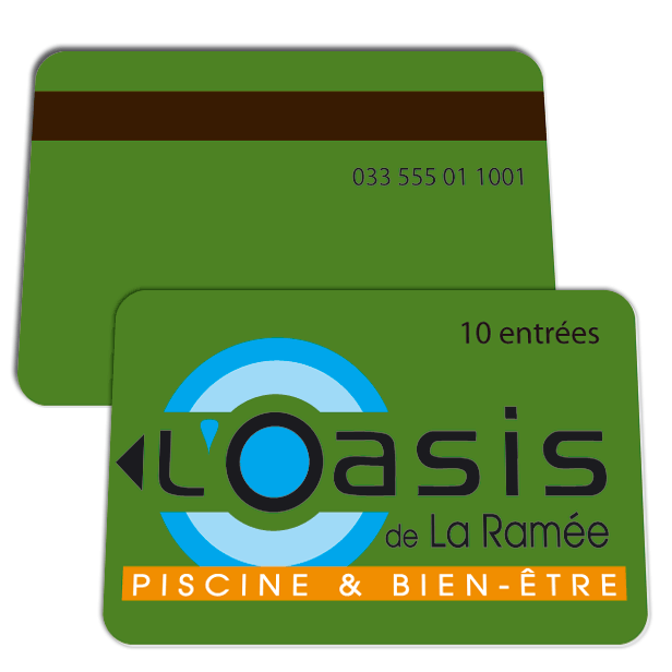 Carte plastique publicitaire personnalisée