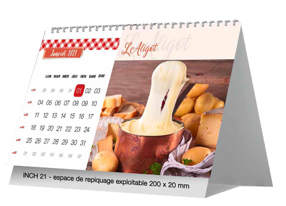 calendrier personnalisé publicitaire Goodies objet promotionnel fabriqué en France