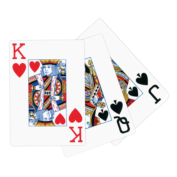 Jeu de Poker 55 cartes avec étui personnalisé - 320g