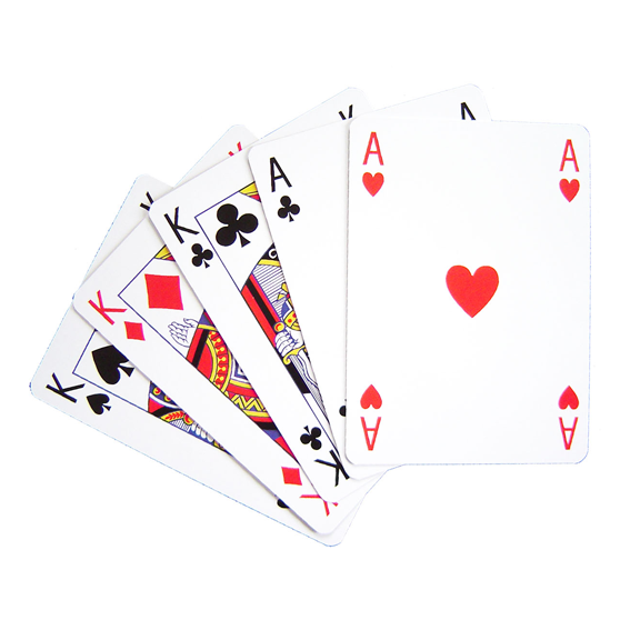 Jeu de Poker. 55 cartes à jouer 320g/m2