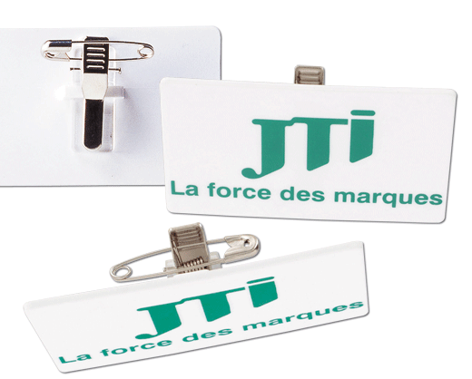 badge plastique personnalisable