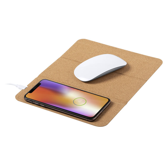 Goodie Chargeur Induction Qi smartphone tapis de souris personnalisé publicitaire