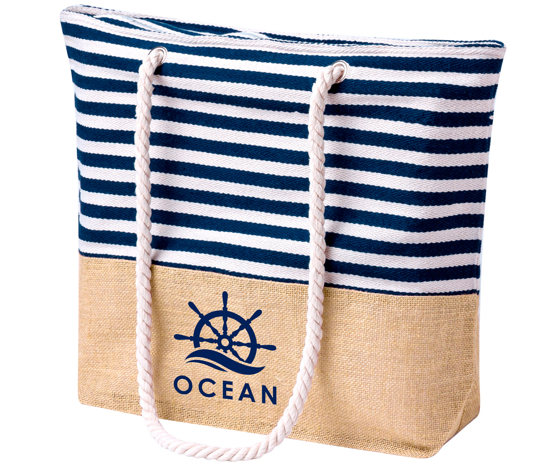 Sac de plage personnalisé Goodies Sac de plage coton toile de jute publicitaire personnalisable