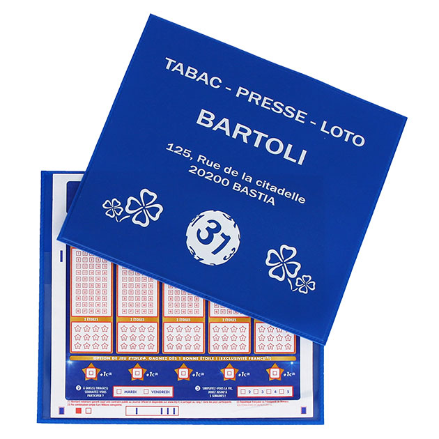 Pochette promotionnelle Loto Keno 1 volet Pochette publicitaire