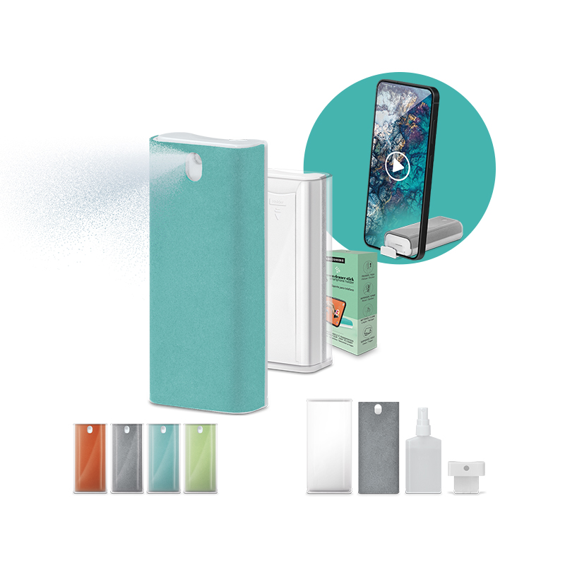Spray nettoyant & Support de téléphone publicitaire Goodie Smartphone